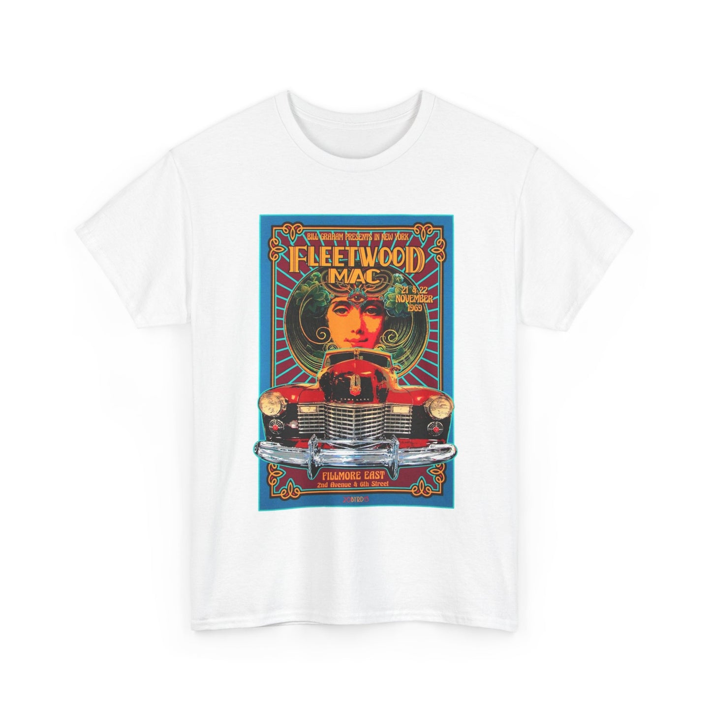 Fleetwood Mac T-shirt vintage art graphic vintage design Woodstock Unisex