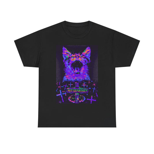 Pet Sematary Shirt Vintage Movie Poster Horror Stephen King Unisex Heavy Cotton