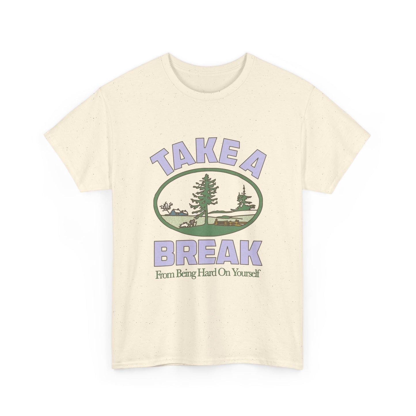 Nature Calls Take A Break Graphic T Shirt Heavy Cotton Tee NEW ADULT UNISEX