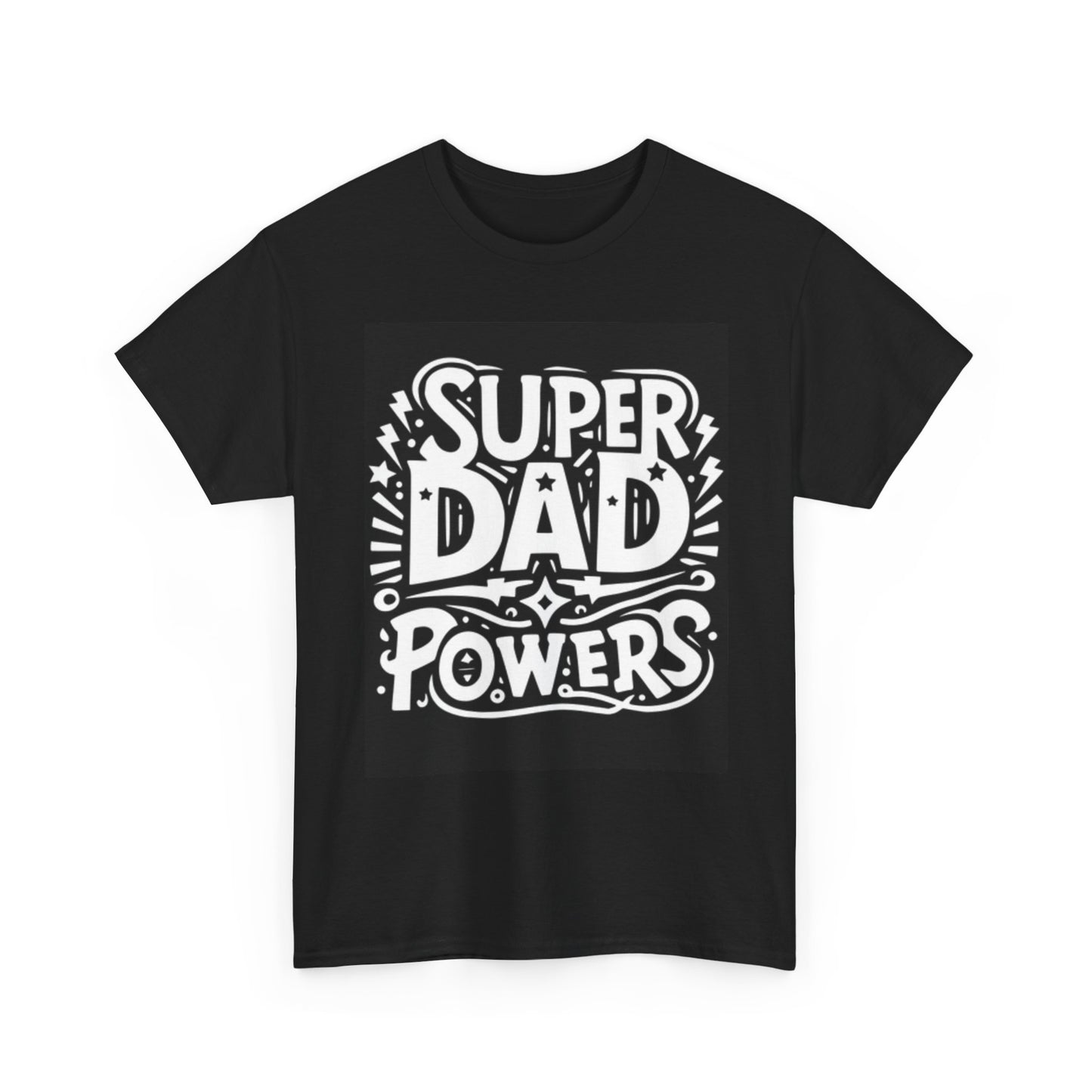 Super Dad Powers Graphic T Shirt Unisex Heavy Cotton Tee