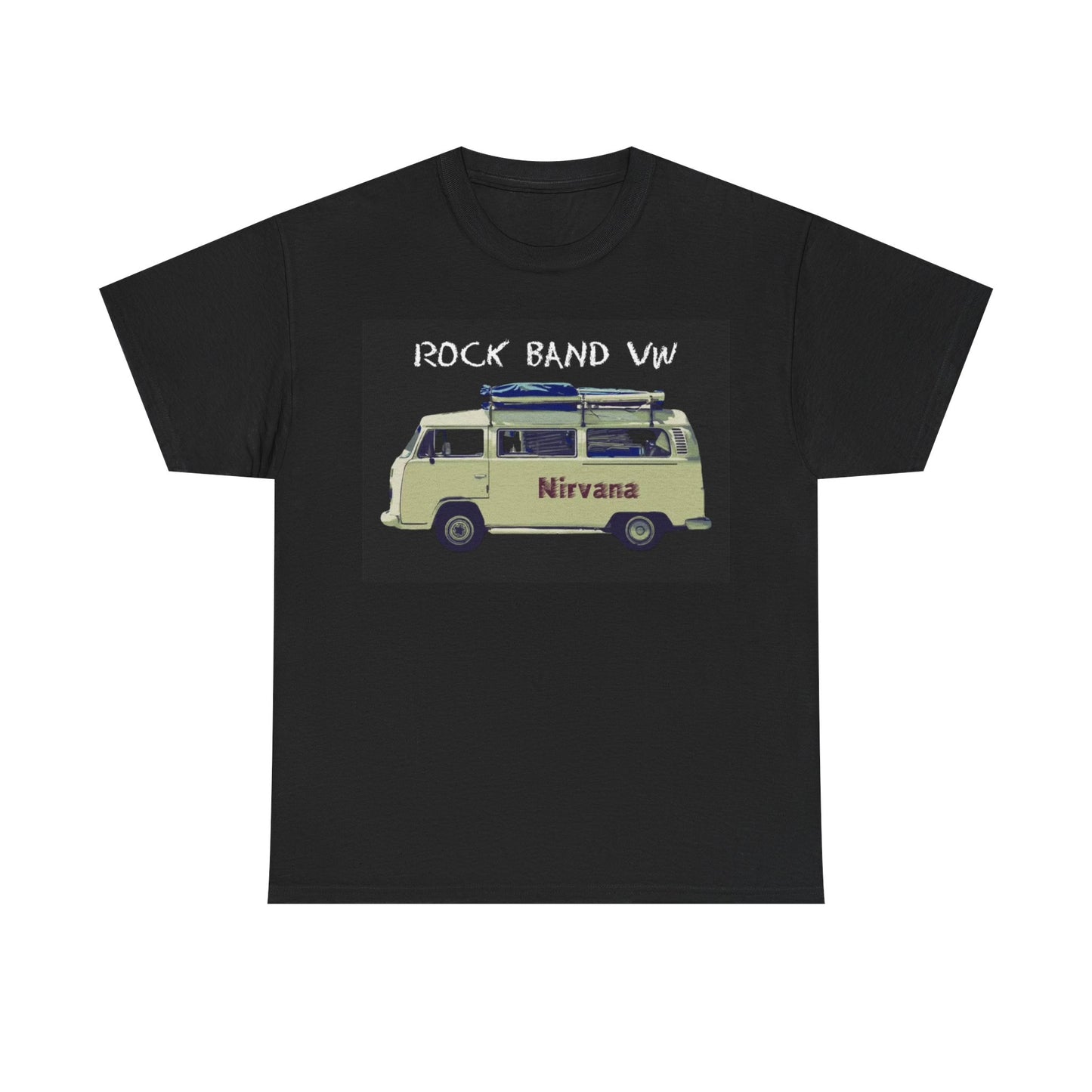 Nirvana vw T-shirt vintage Volkswagen retro 70s grunge Unisex Heavy Cotton Tee