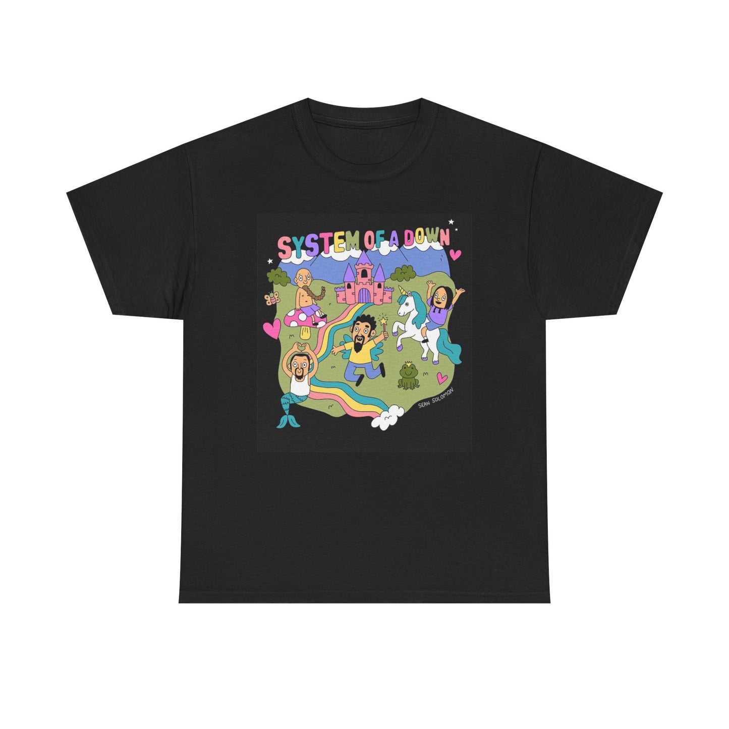 System Of A Down Graphic T Shirt Vintage Rock Merch 90s Unisex Heavy Cotton Tee