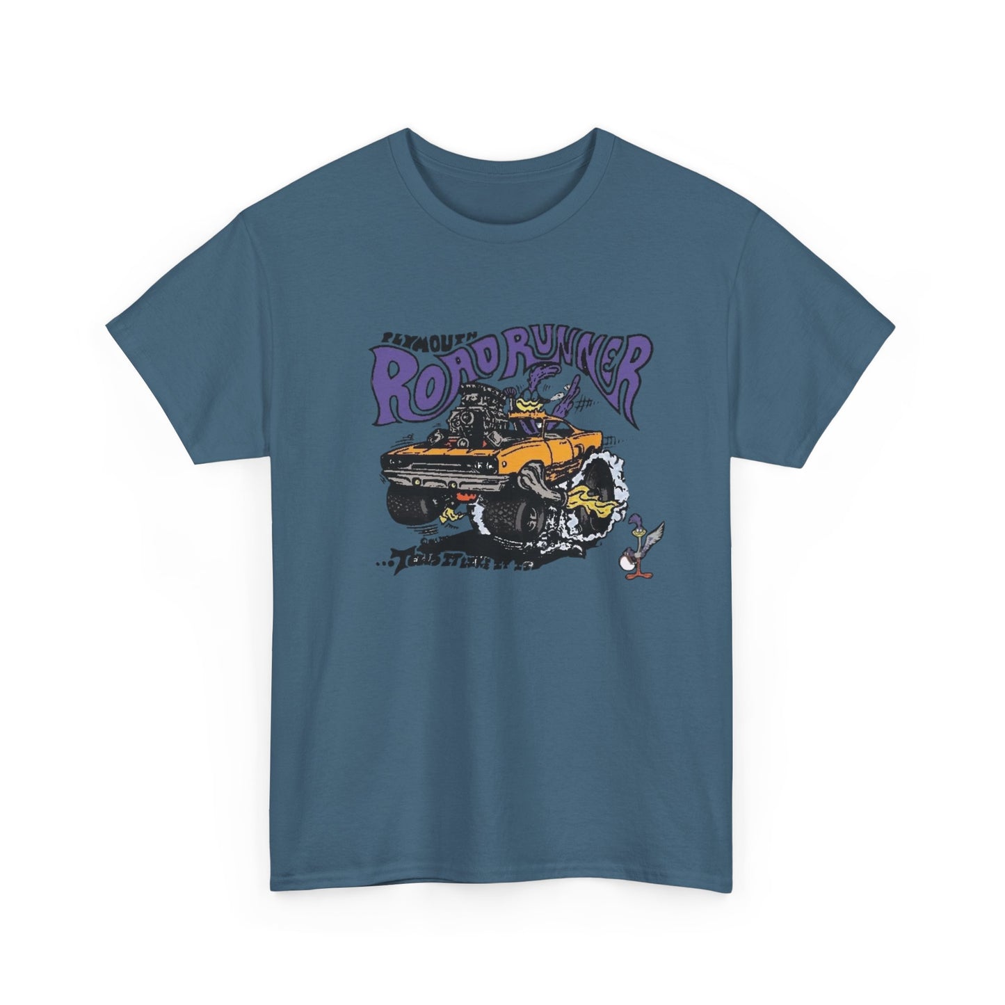 Vintage Roadrunner HEMI Muscle Graphic T Shirt NEW Unisex Heavy Cotton Tee
