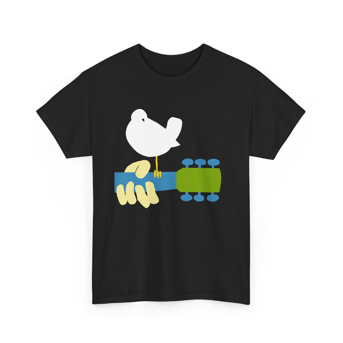 Woodstock Graphic T Shirt Vintage Logo Hippie Groovy Unisex Heavy Cotton Tee