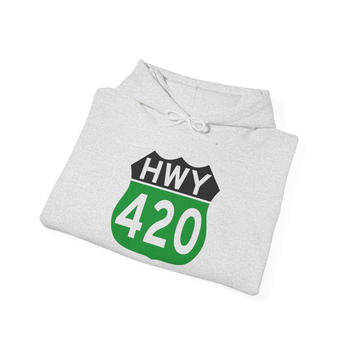 Highway 420 Weed Graphic Hoodie Unisex Heavy Blend™ Hooded Sweatshirt