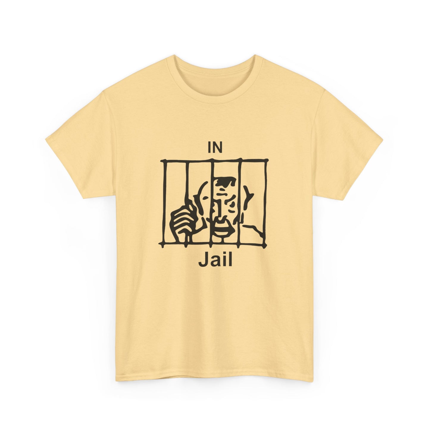 In Jail Graphic T Shirt NEW Unisex Heavy Cotton Tee