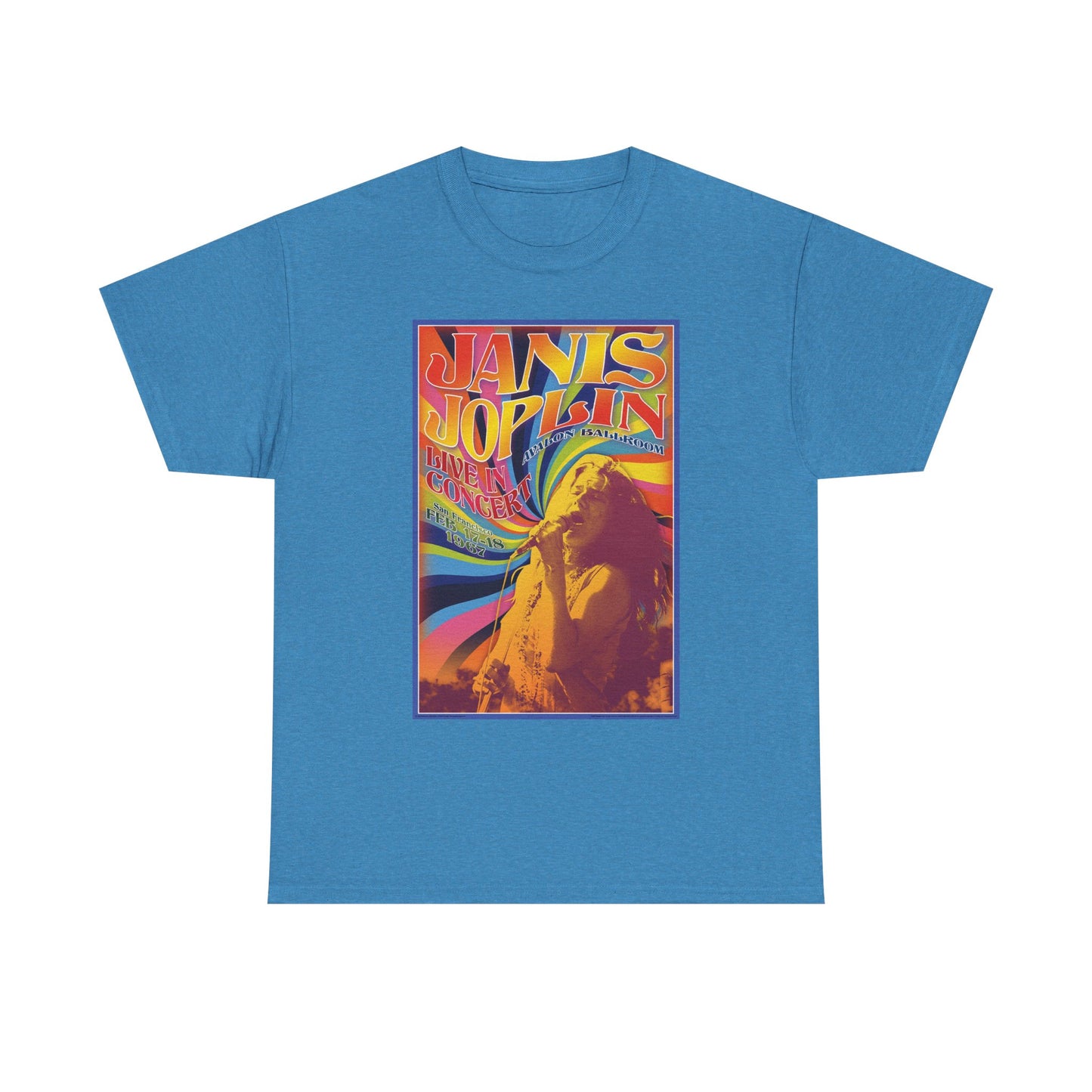 Janis Joplin 1967 T Shirt BRAND NEW Apparel Unisex Graphic Tee USA