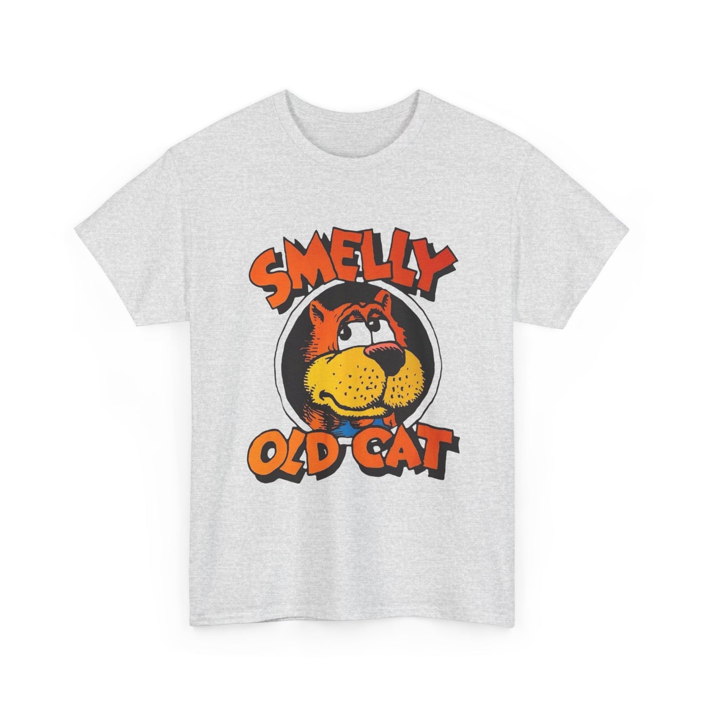 Smelly Old Cat Graphic T Shirt ADULT NEW Heavy Cotton Tee