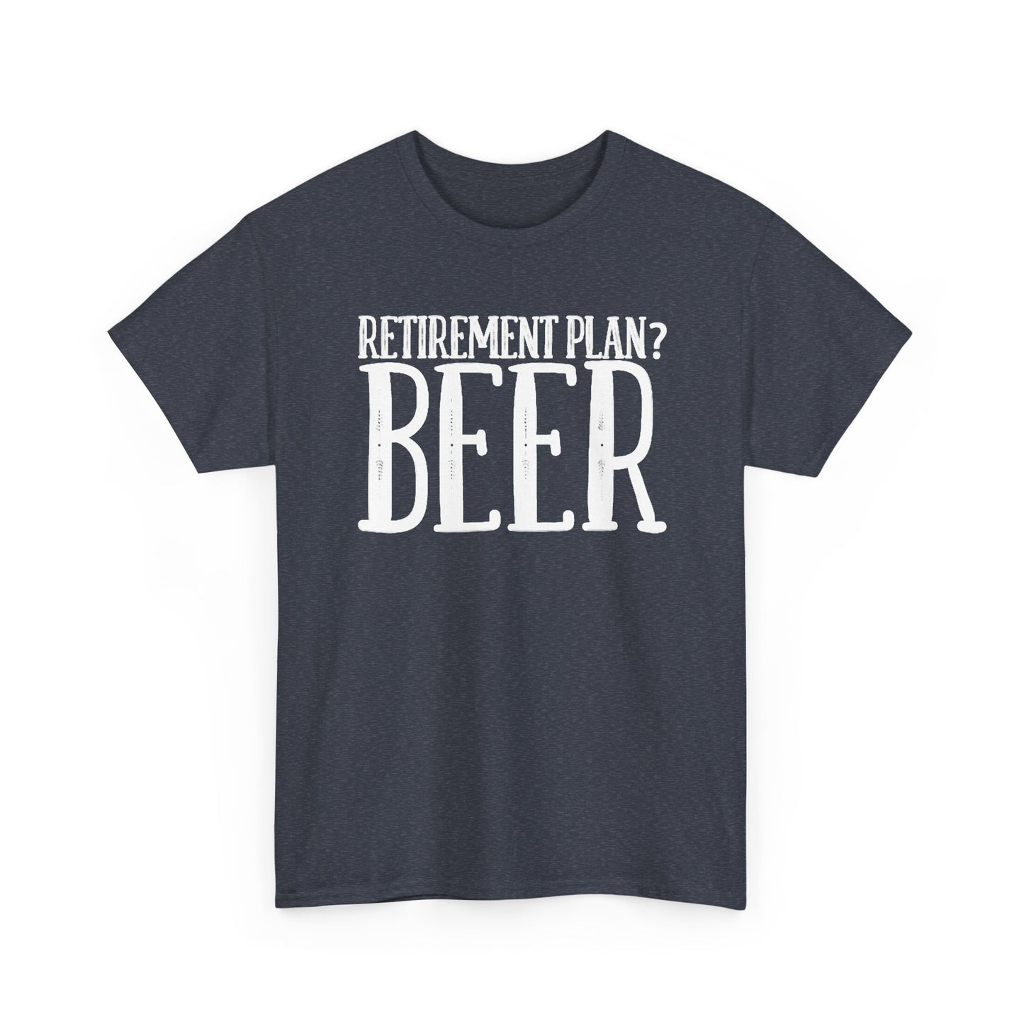 Retirement Plan Beer T Shirt Funny Graphic Cold Beer Retro Jokes Unisex