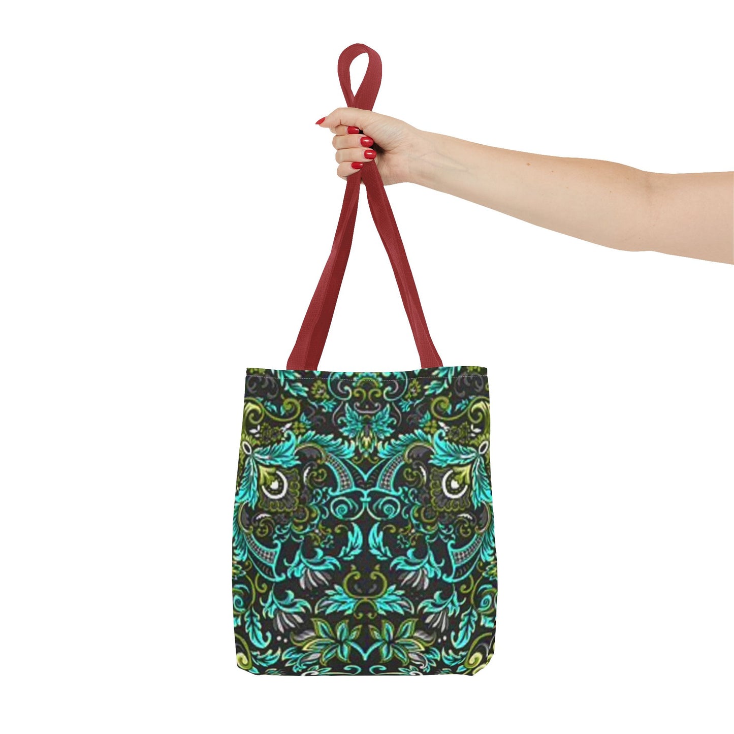 Multi Color BRAND NEW MODERN Black And Green Tote Bag (AOP)