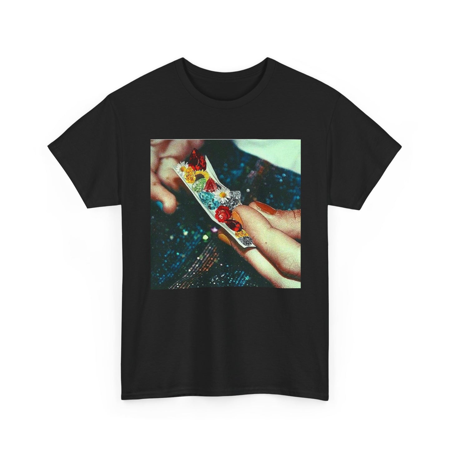 Diamond And Flower Joints Weed T Shirt Unisex Heavy Cotton Vintage Gift NEW
