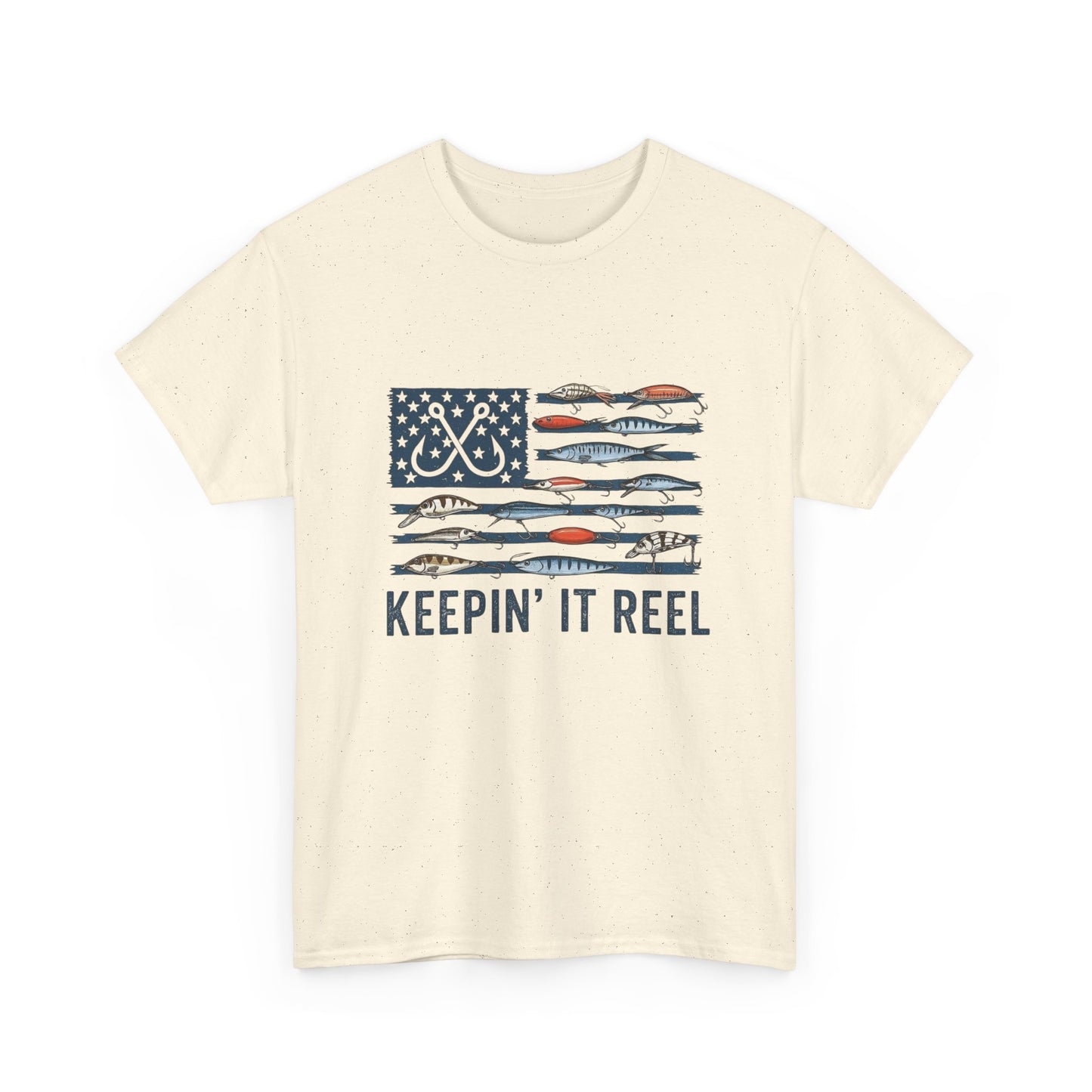 Keeping It Reel Fishing Graphic T Shirt Unisex Heavy Cotton Tee Gift