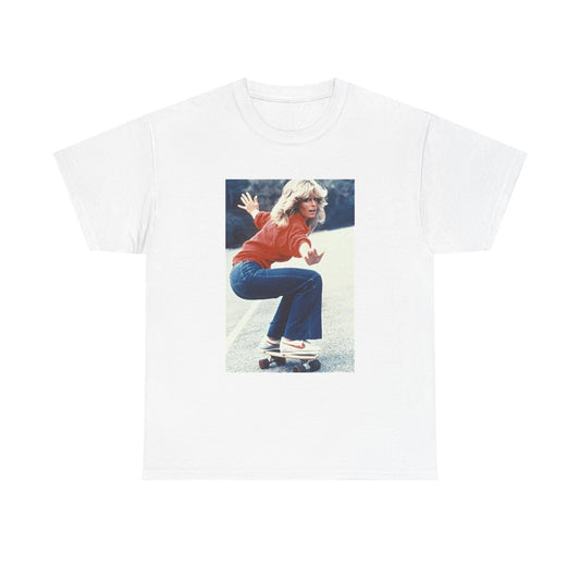 Farrah Fawcett Tshirt Charlies Angels Vintage Model Unisex Heavy Cotton Tee 1