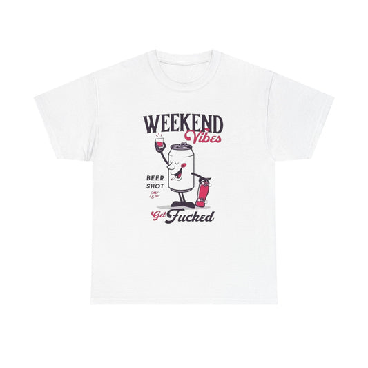 Weekend Vibes Graphic T Shirt ADULT NEW