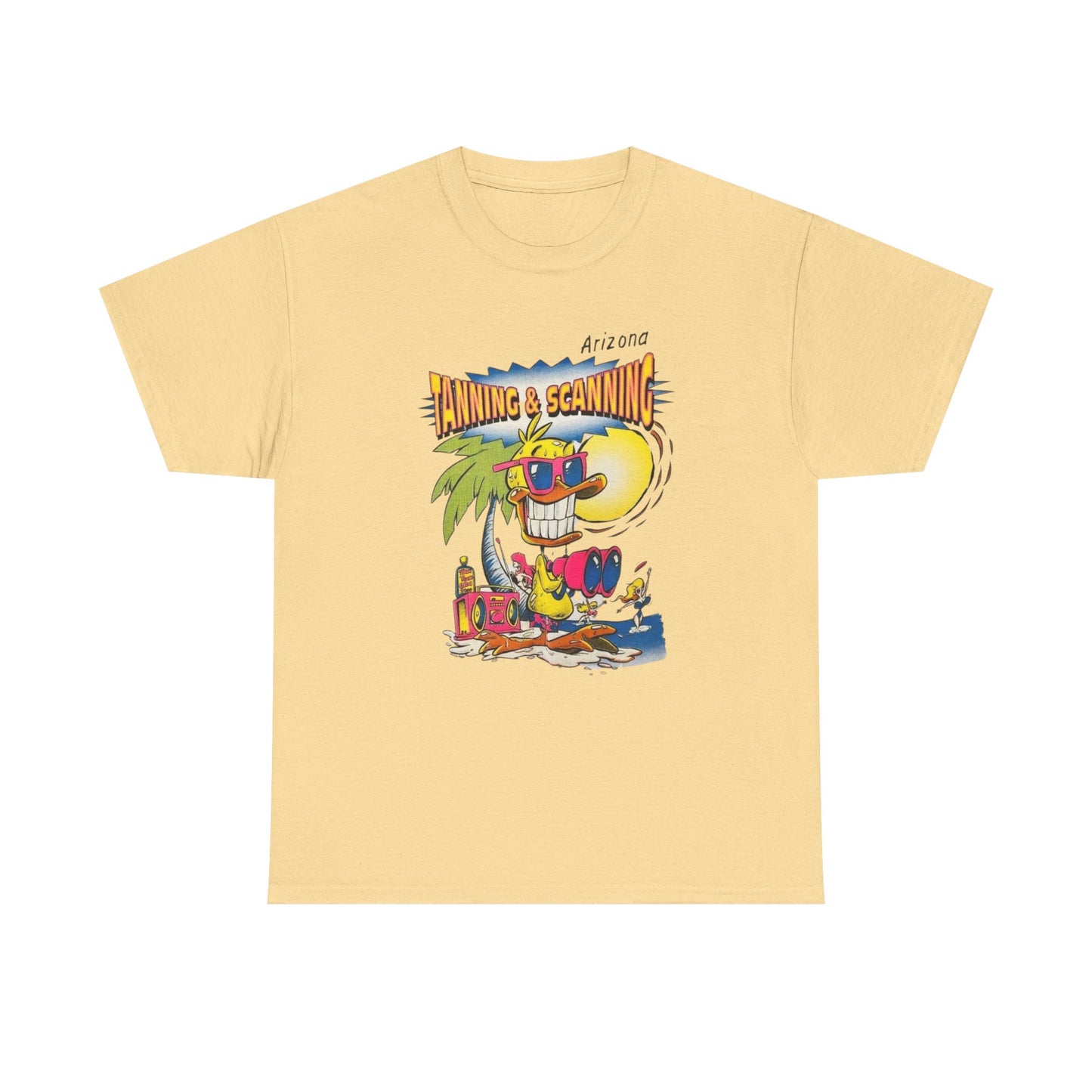 Tanning And Scanning Arizona Graphic T Shirt Unisex Heavy Cotton Tee NEW Gift