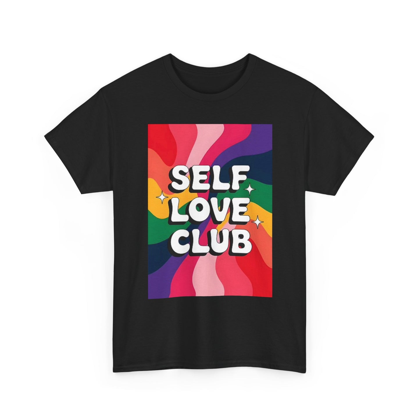 Self Love Club Graphic T Shirt Rainbow Magic Unisex Heavy Cotton Tee