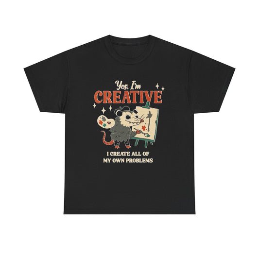 I Create All Of My Own Problems Funny Graphic T Shirt NEW ADULT TEE VINTAGE