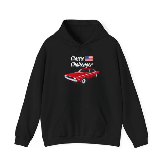 Classic Challenger USA Graphic Hoodie Unisex Heavy Blend™ Hooded Sweatshirt