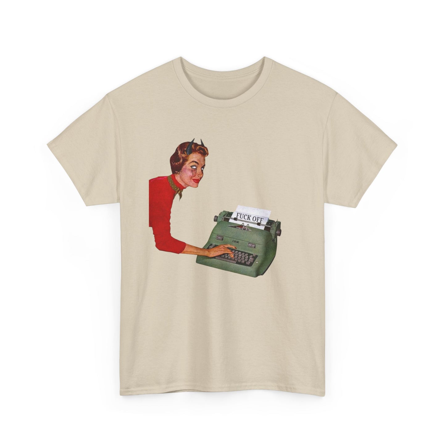 She Devil Funny Vintage Graphic T-Shirt Women's Heavy Comfy Cotton Tee