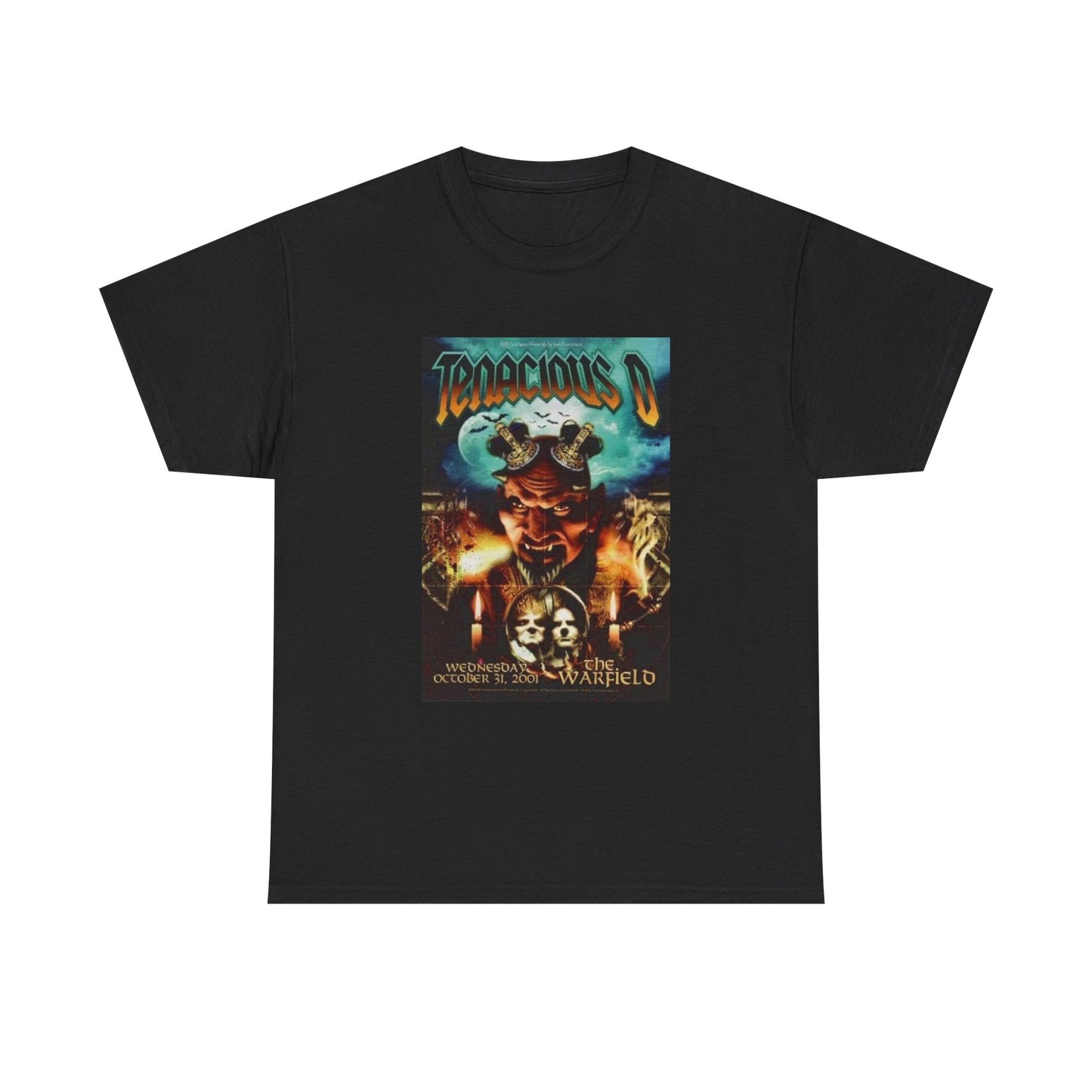 Tenacious D Tshirt Vintage Jack Black Poster Funny Rock Gods Unisex Heavy Comfy