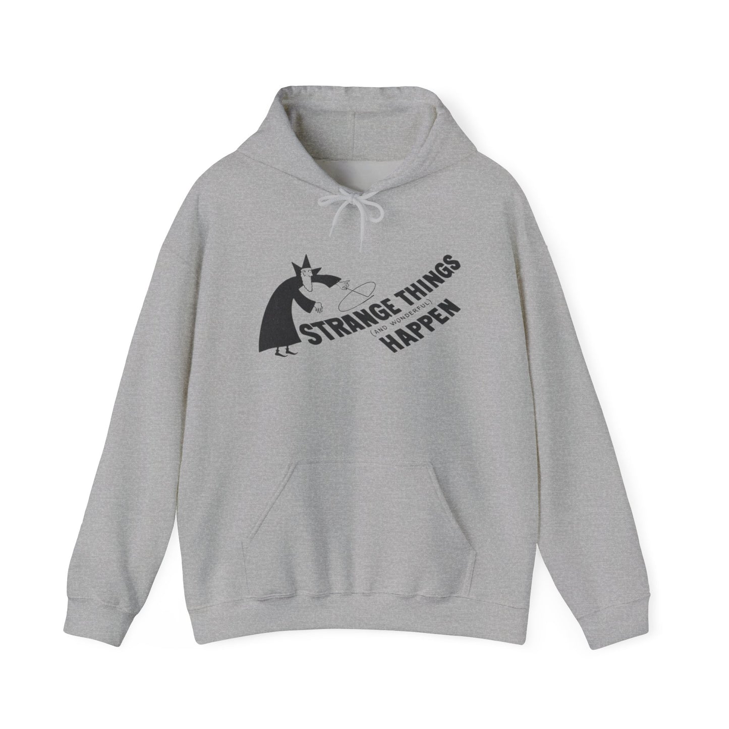 Strange Things Happen Graphic Hoodie Unisex Heavy Blend™ Hooded Sweatshirt
