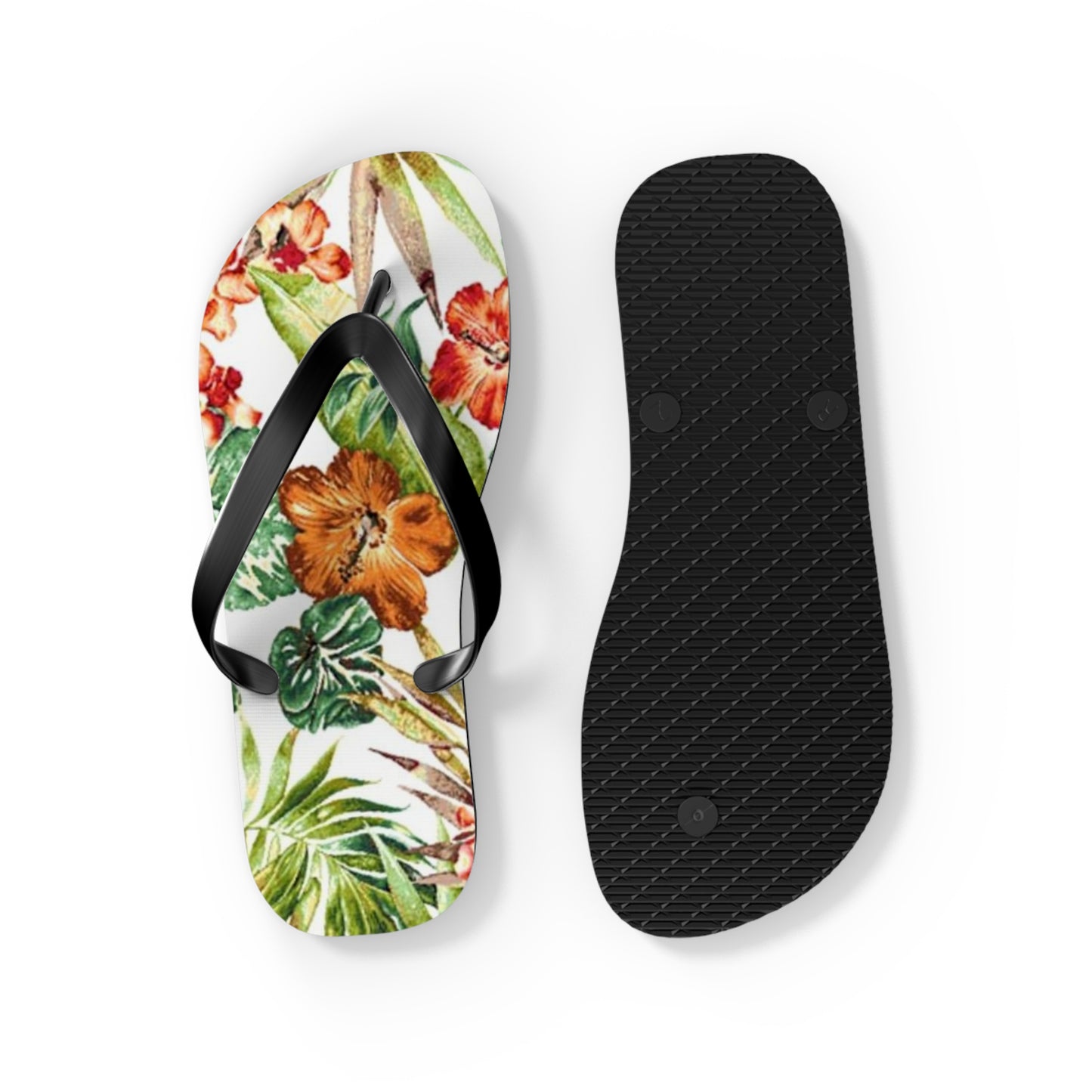 Waves And Sun Sandals Tropical Graphic Summer Flip Flops Slides BRAND NEW