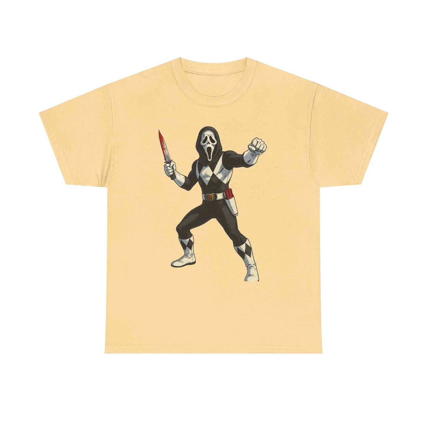 Power Rangers Funny Scream Graphic T Shirt NEW Unisex Heavy Cotton Tee