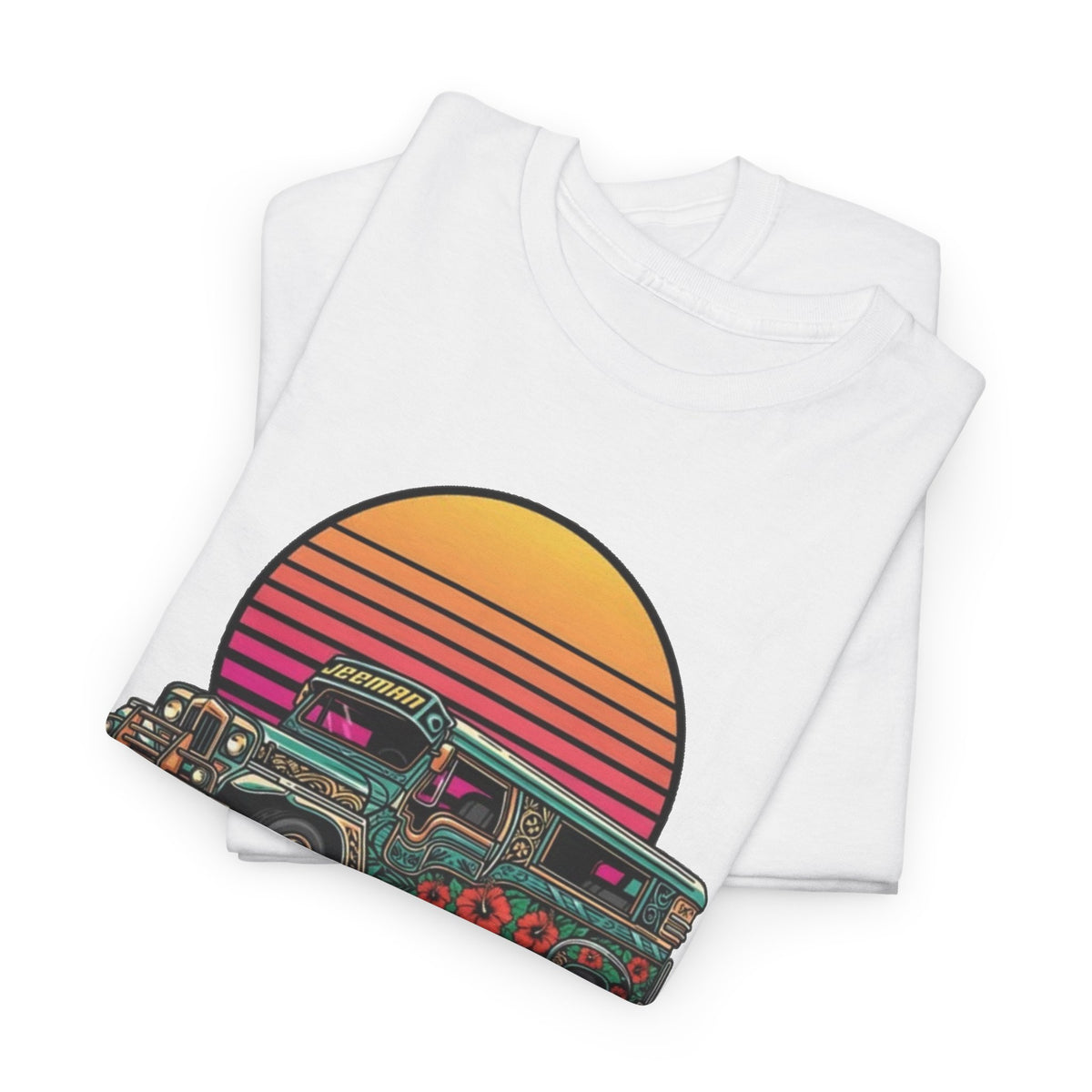 Filipino Graphic T Shirt Men's Bus Classic Retro Heavy Cotton Tee