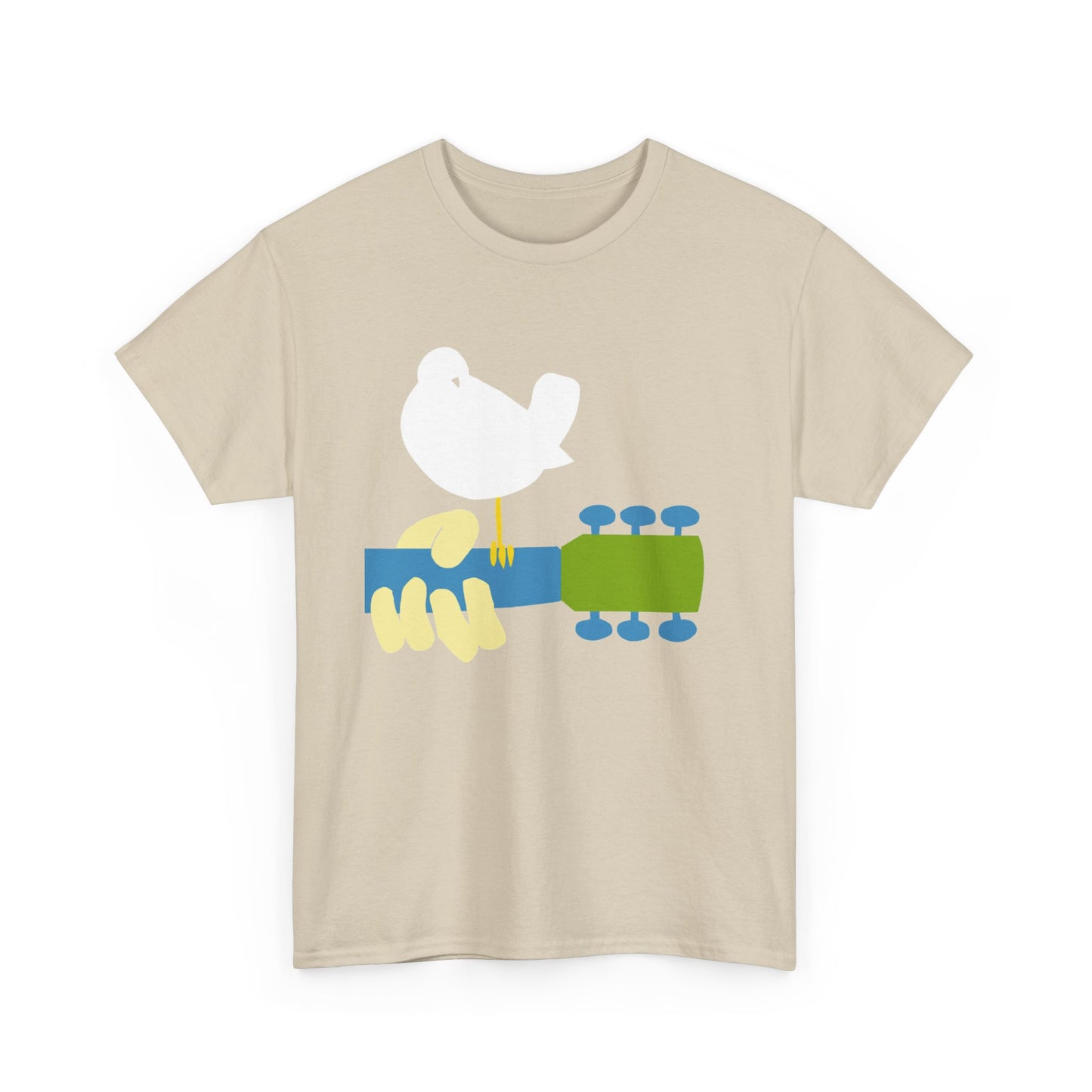 Woodstock Graphic T Shirt Vintage Logo Hippie Groovy Unisex Heavy Cotton Tee