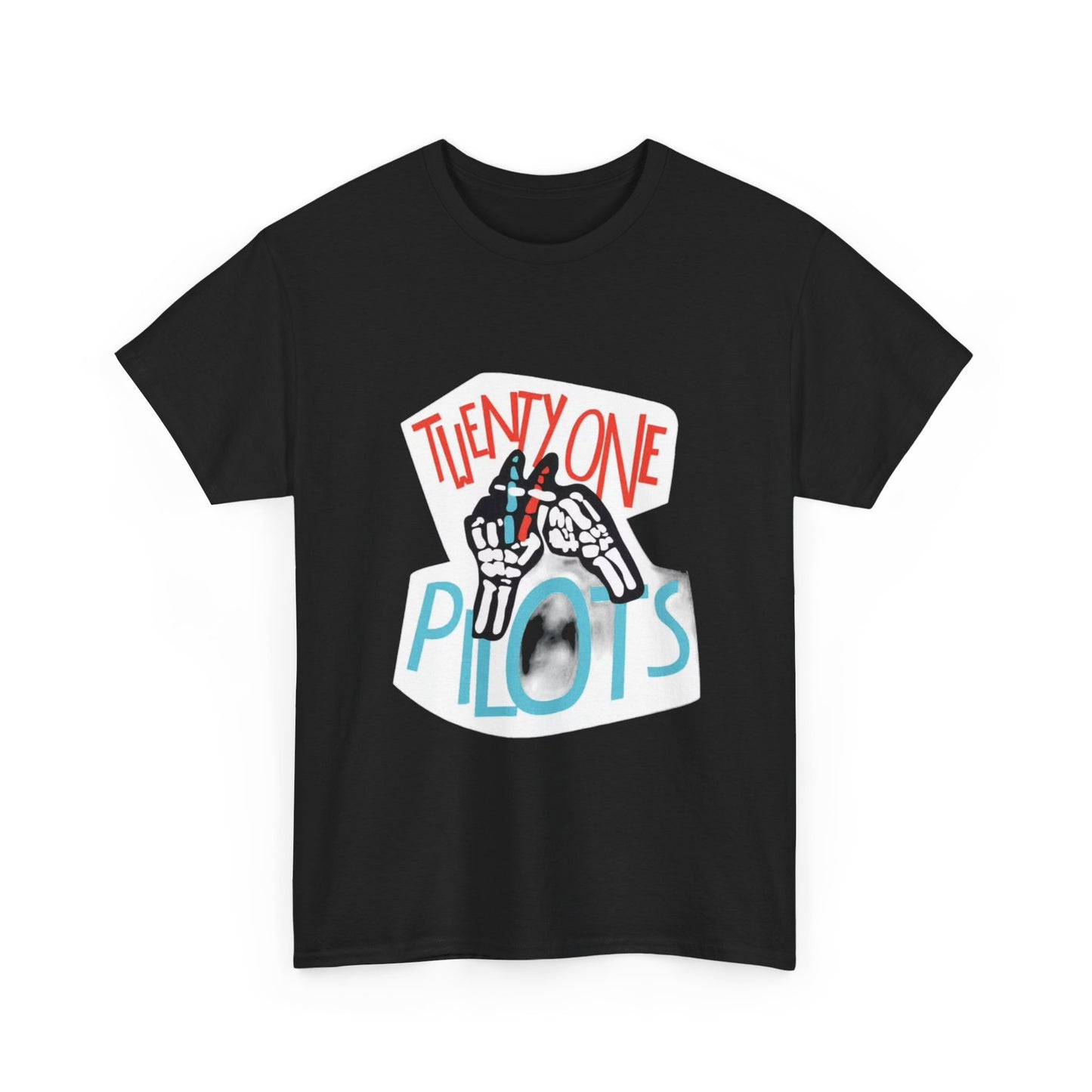 Twenty one pilots T-shirt retro  Cali skeleton graphic Unisex Heavy Cotton Tee
