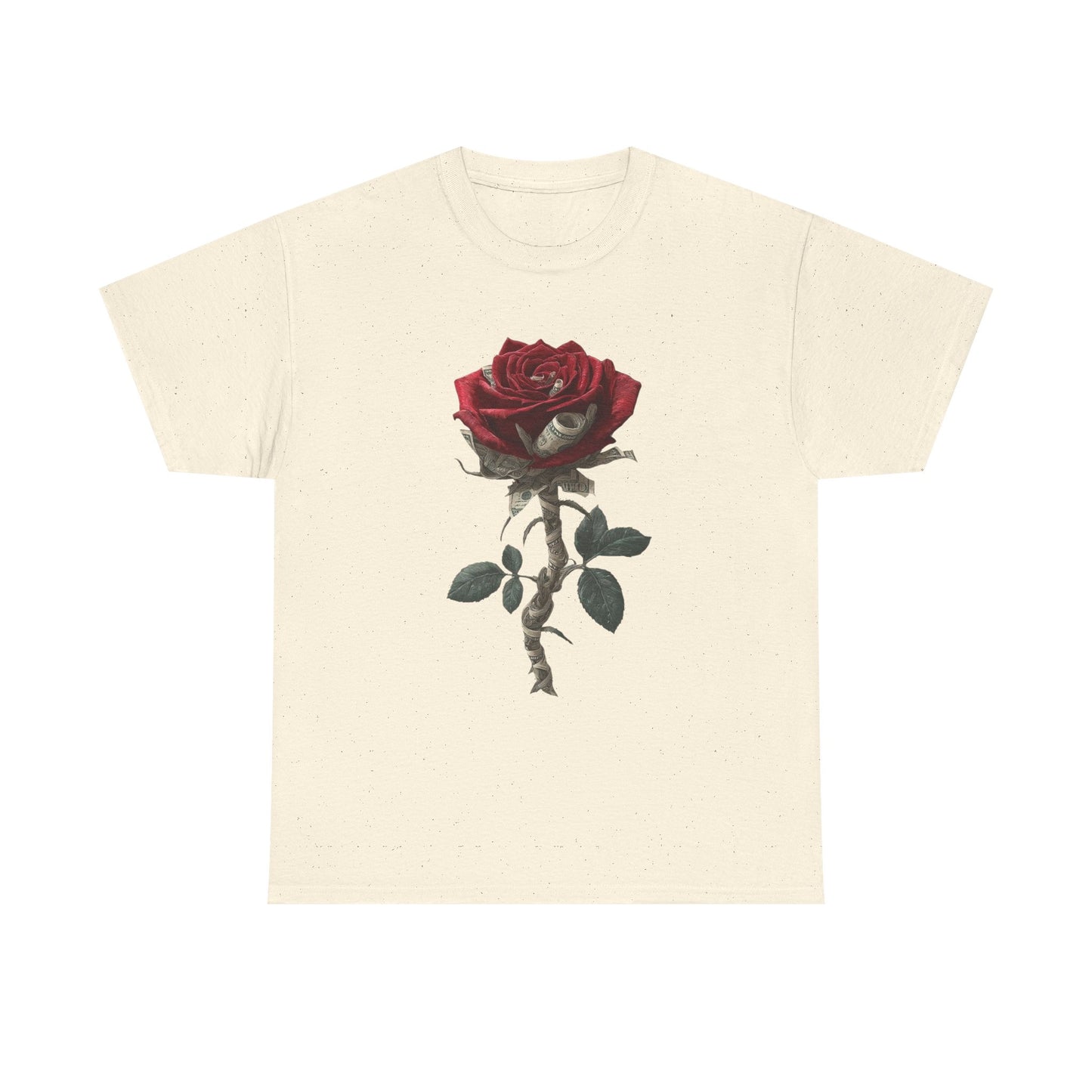 Money Roses T Shirt Graphic Unisex Heavy Cotton Tee NEW GIFT