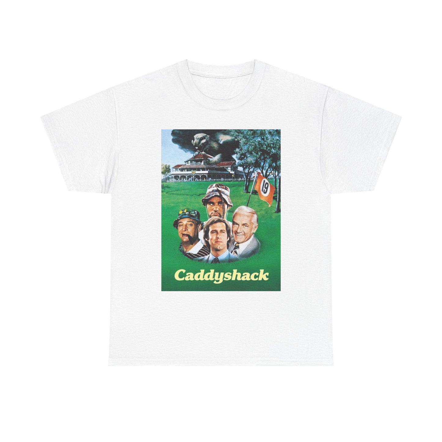 Caddyshack T Shirt Vintage Poster Graphic Retro Comedy Unisex Heavy Cotton Tee
