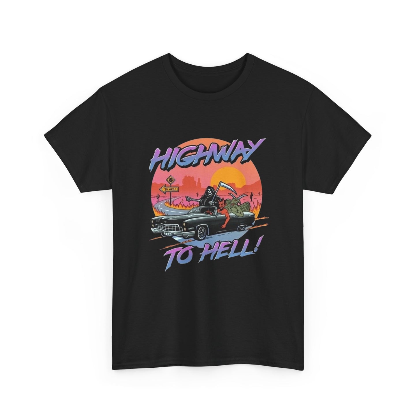 Highway To Hell Graphic T Shirt NEW Adult Cotton
