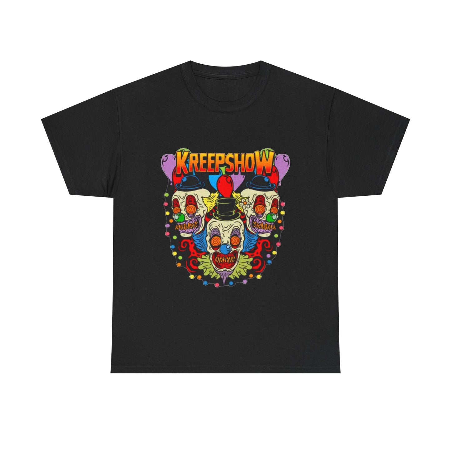 Kreepshow Tshirt Horror Clowns Creepy Circus Unisex Heavy Cotton Tee