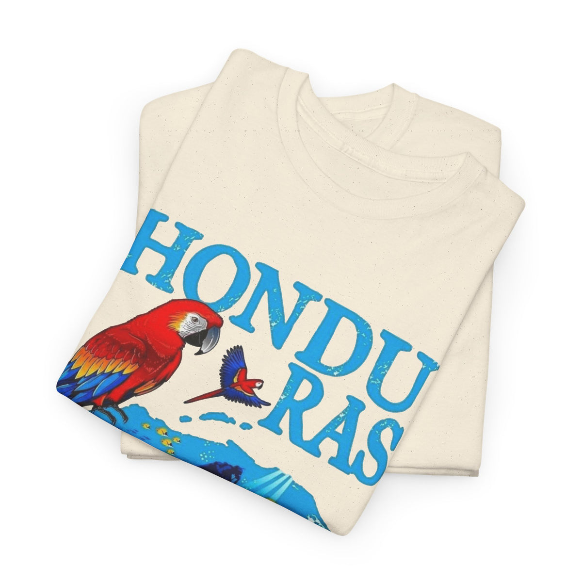 Honduras Graphic T Shirt Men's Retro Tropical Birds Heavy Cotton Tee