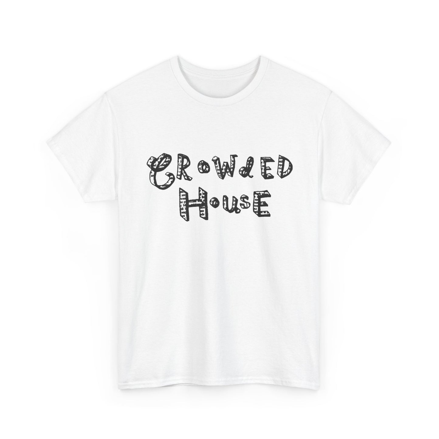 Crowded House Retro Graphic T Shirt NEW Unisex Heavy Cotton Tee