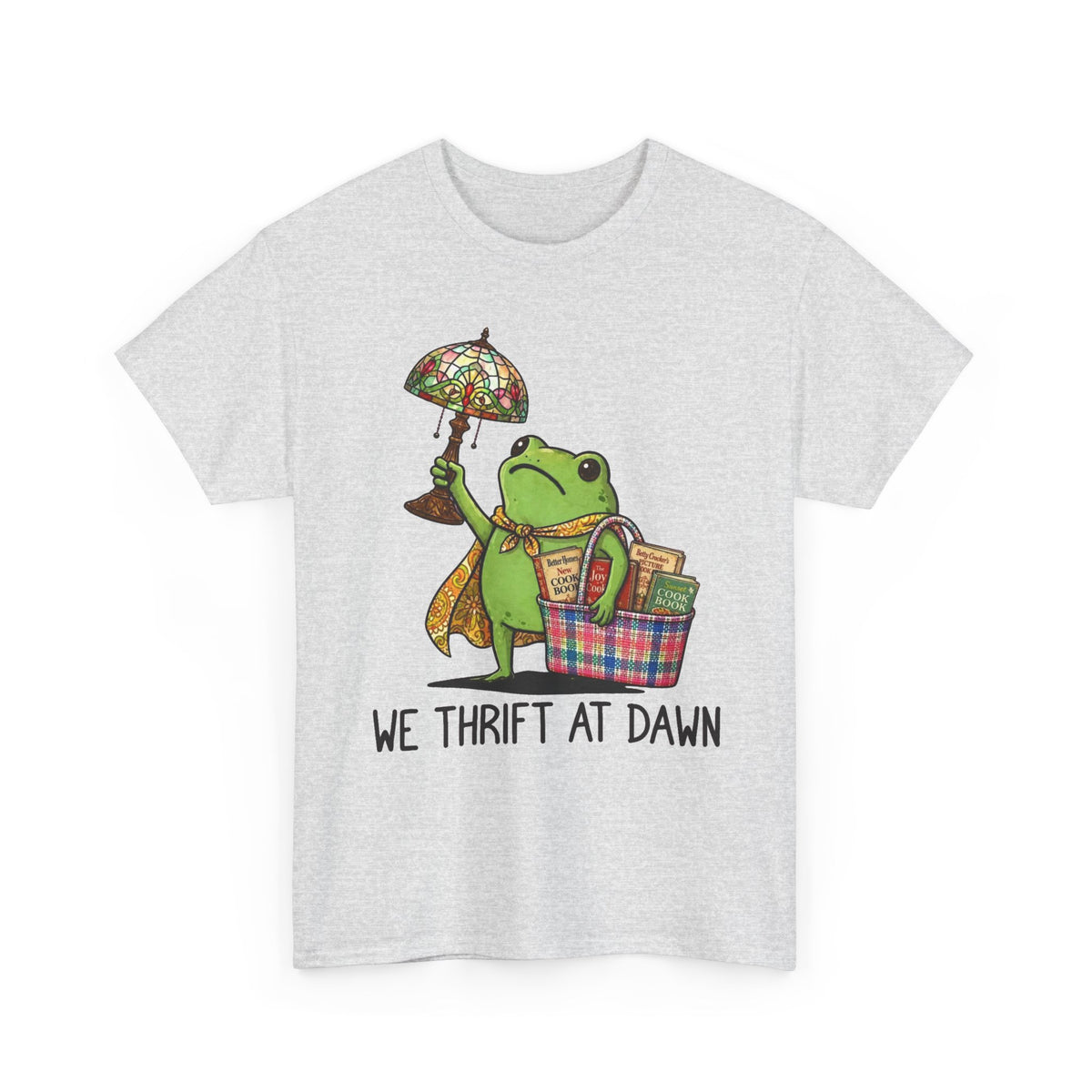 Frog Thrifting at Dawn T-Shirt Funny Men's Graphic Tee