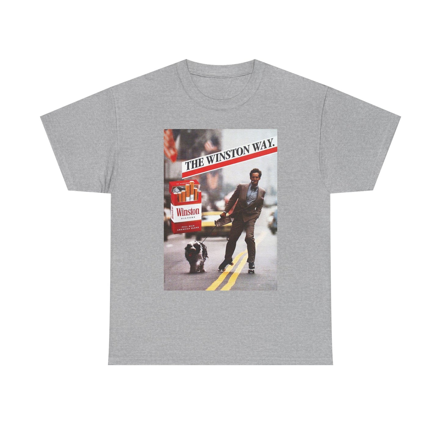 The Winston Way T Shirt Vintage Cigarette Poster Retro Unisex Heavy Cotton Tee