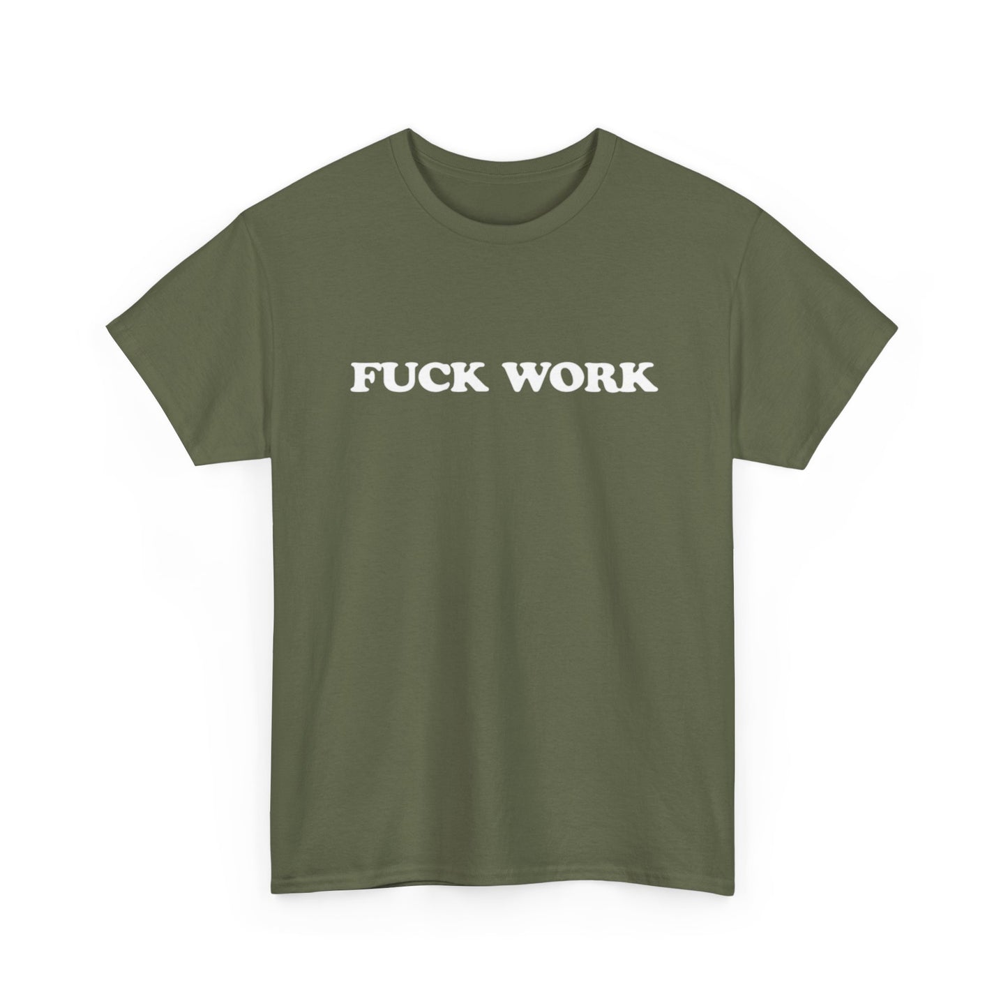 F Work Graphic T Shirt OWN BOSS Motivation GYM Unisex Heavy Cotton Tee