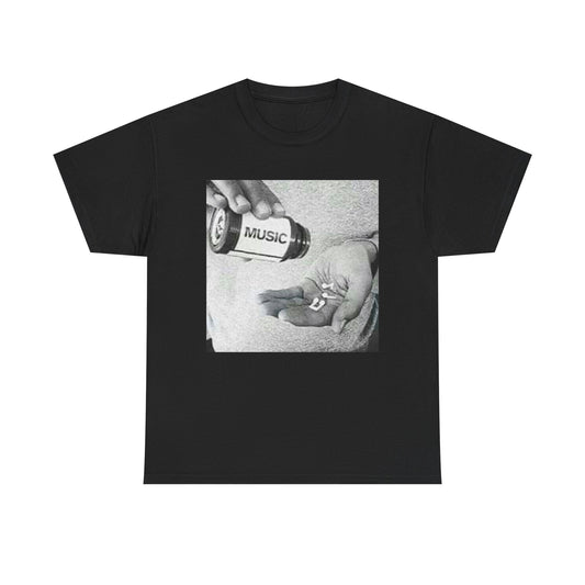 Music Is A Drug T Shirt Unisex Heavy Cotton Vintage Gift NEW