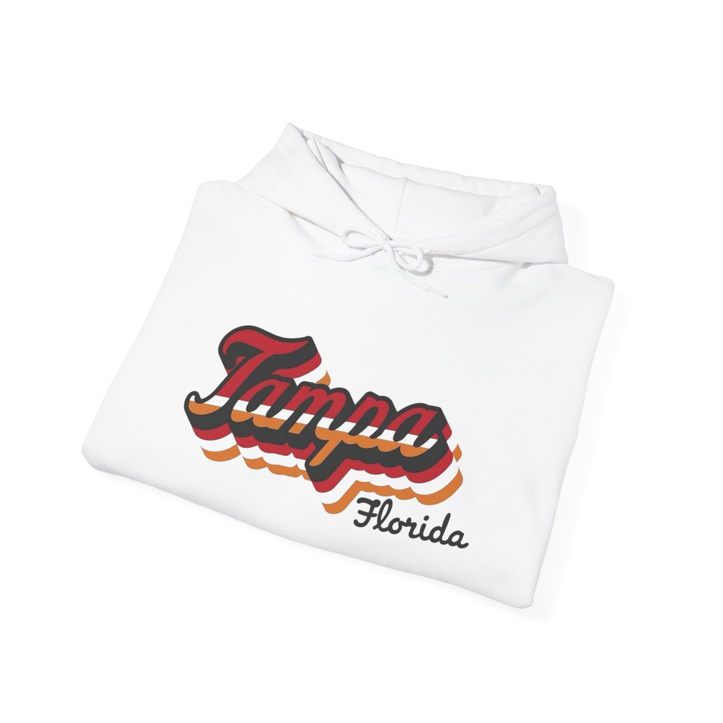 Tampa Florida Retro Graphic Hoodie Unisex Heavy Blend™ Hooded Sweatshirt
