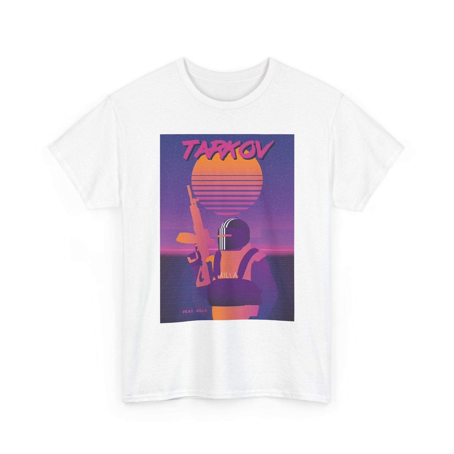 Tarkov Graphic T Shirt Vintage Video Game Poster Unisex Heavy Cotton Tee