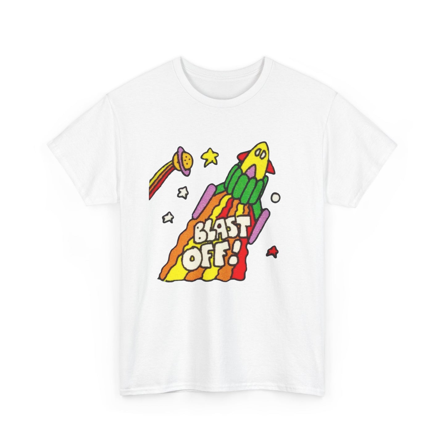 Its Time To Blast Off Vintage 90's Graphic T Shirt Unisex Heavy Cotton Tee