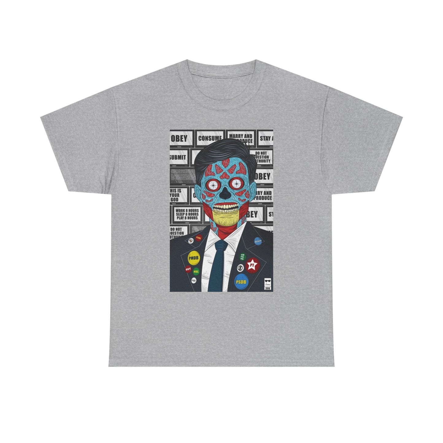 Obey Graphic T Shirt Vintage Unisex Heavy Cotton Tee