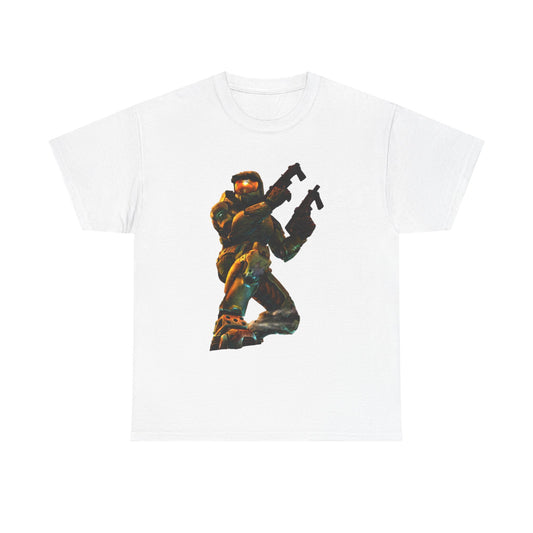 Halo Master chief Tshirt Xbox Retro Gaming Vintage Unisex Heavy Cotton Tee