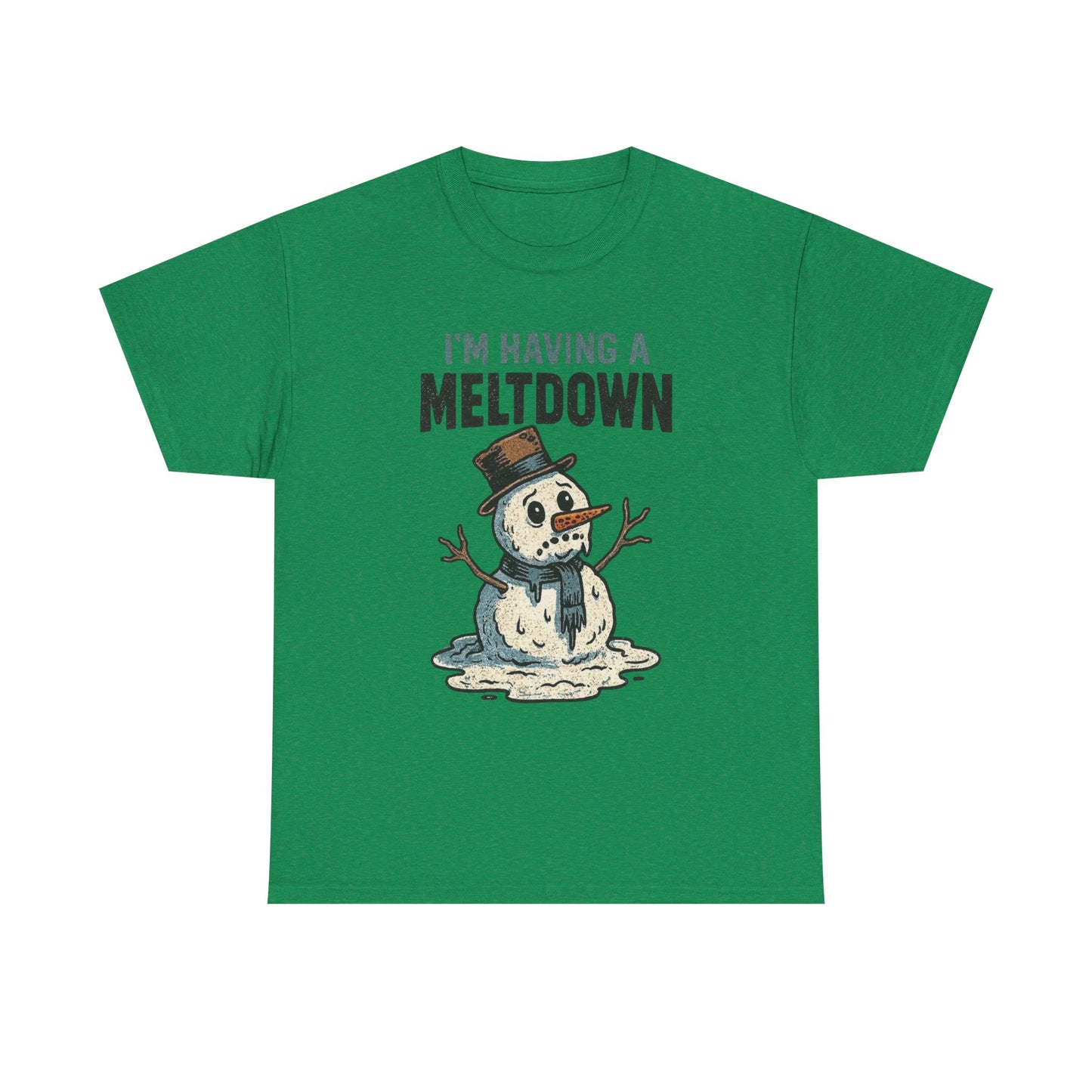 I'm Having A Meltdown Frosty Snowman Christmas Graphic T Shirt ADULT NEW