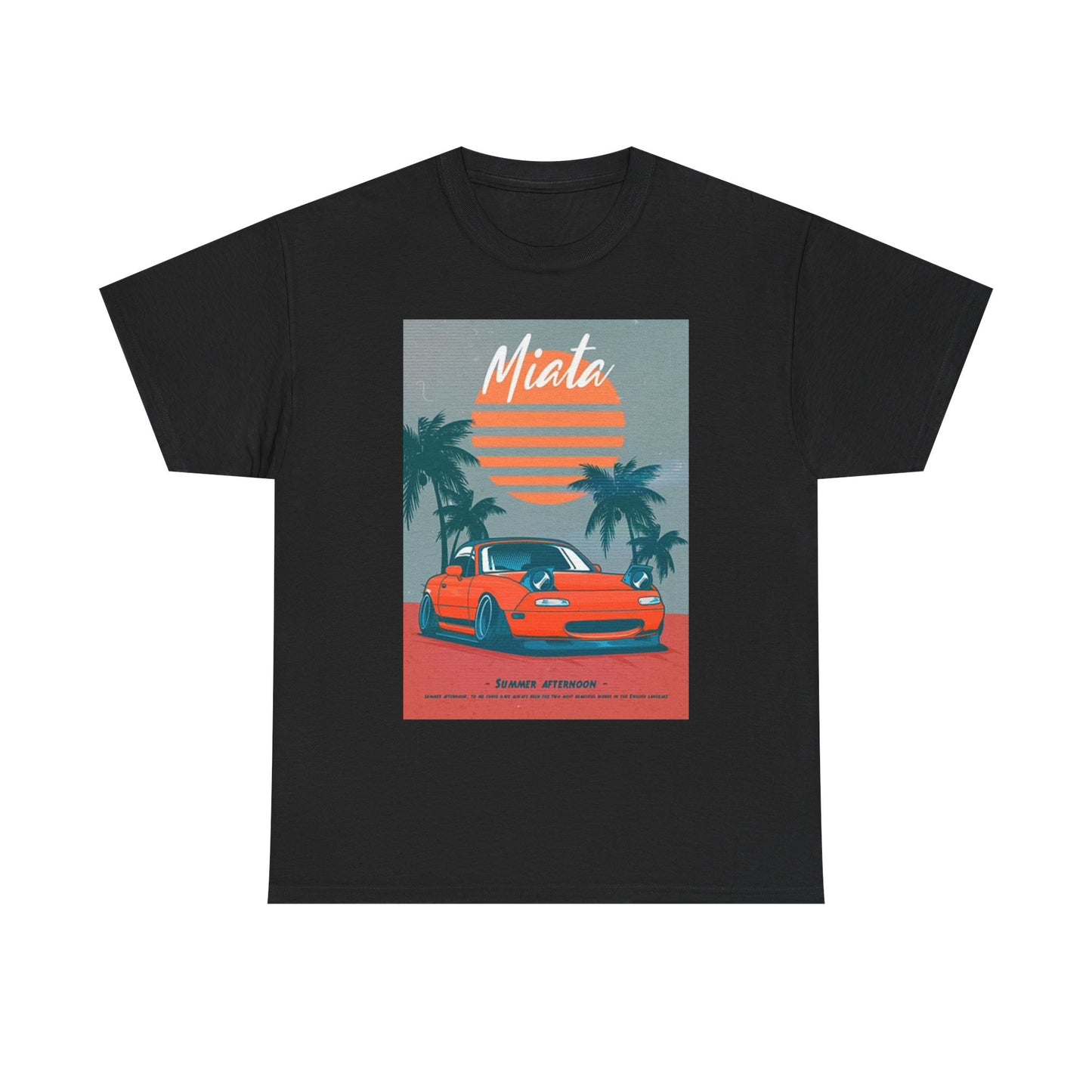 Mazda Miata Graphic T Shirt Retro Car Meet JDM Drifting Unisex Heavy Cotton Tee