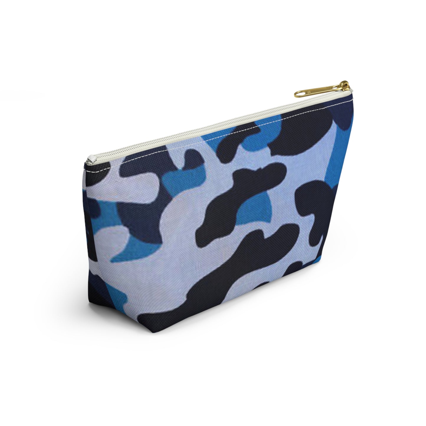 Blue Camo Graphic Brand New Travel Bag Accessory Pouch w T-bottom