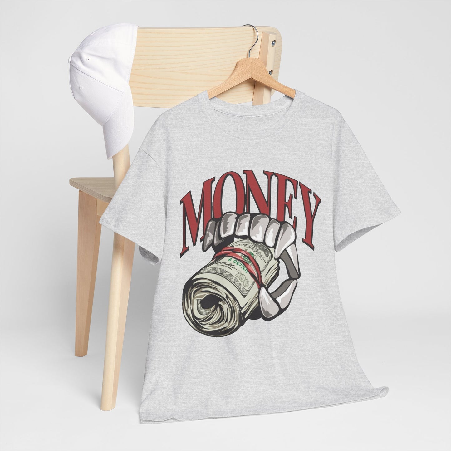 Money Grill Retro Street Wear Graphic T Shirt Unisex Heavy Cotton Tee