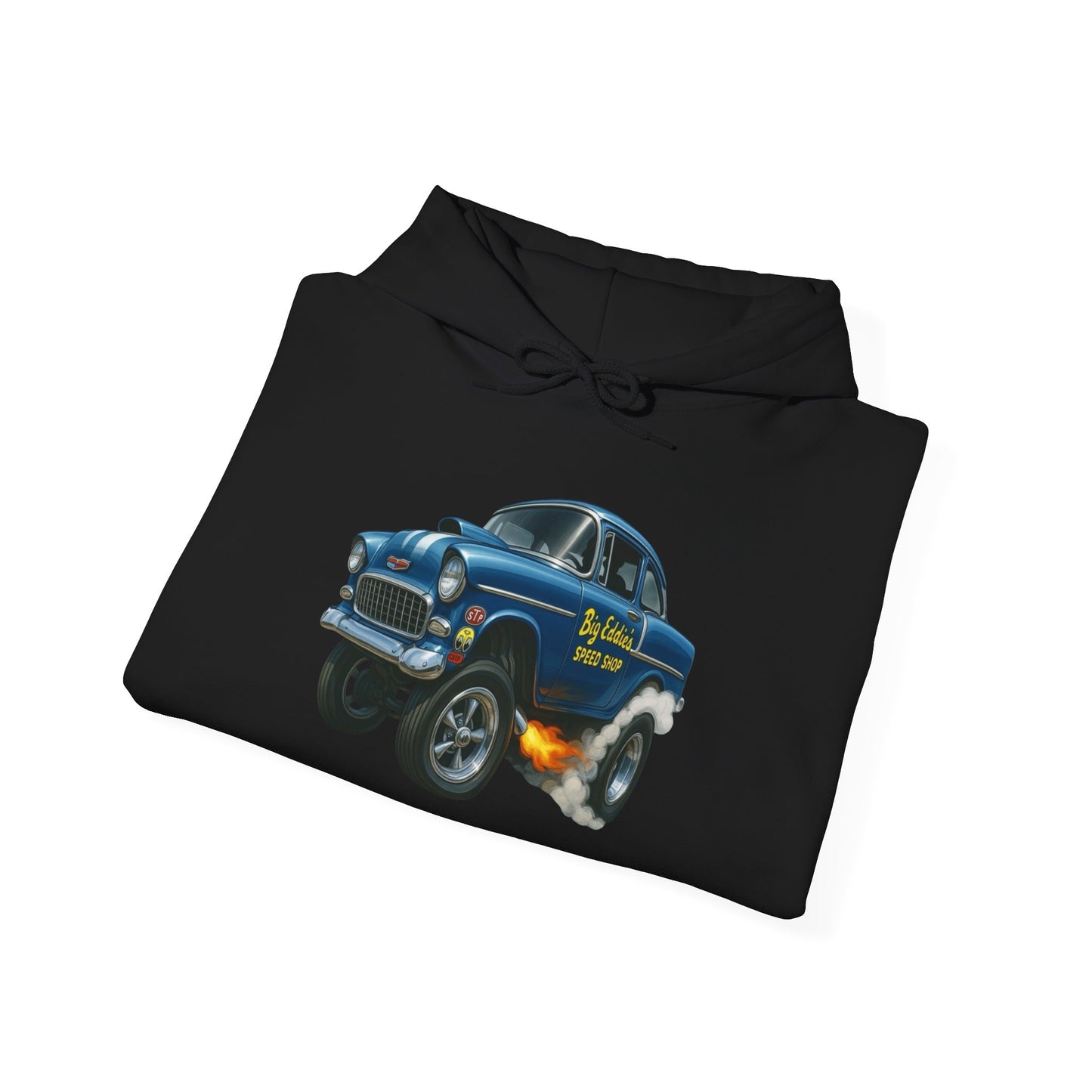 Chevrolet Hotrod Speed Shop 50's Graphic Hoodie NEW Heavy Hooded Sweatshirt